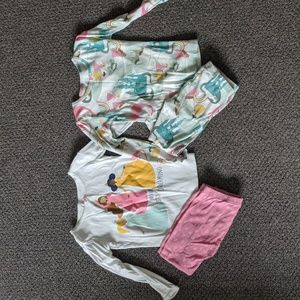 Girls 4T pajamas - 2 pairs